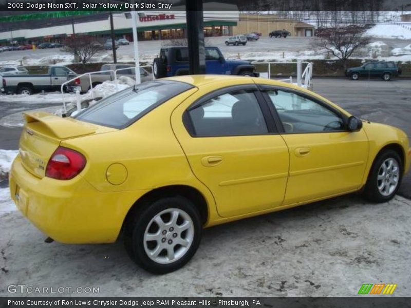 Solar Yellow / Dark Slate Gray 2003 Dodge Neon SXT