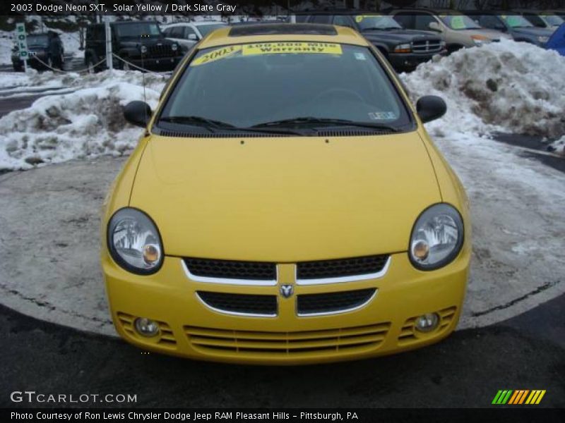 Solar Yellow / Dark Slate Gray 2003 Dodge Neon SXT