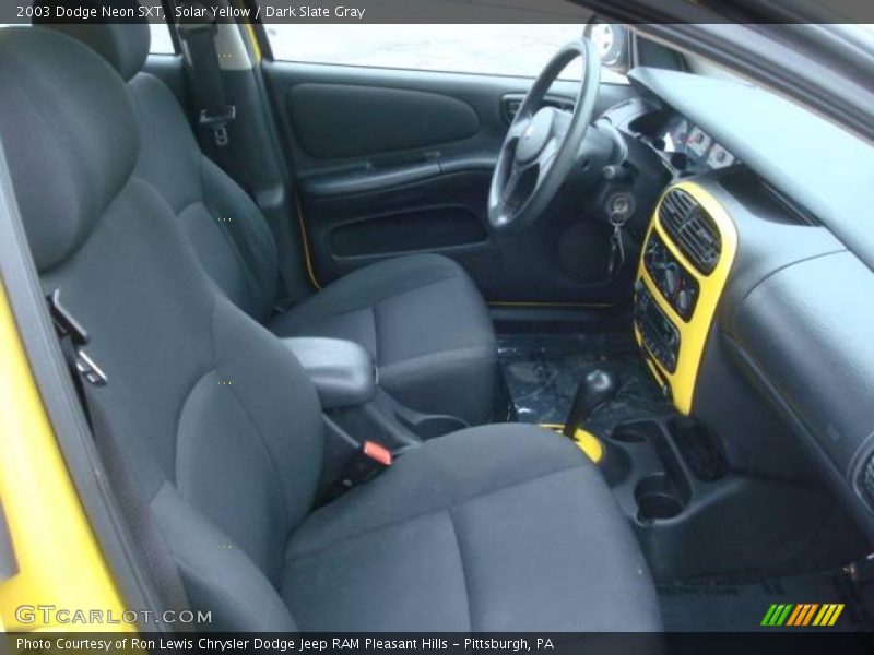 Solar Yellow / Dark Slate Gray 2003 Dodge Neon SXT