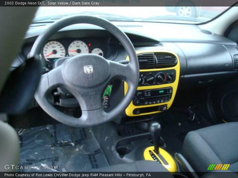 Solar Yellow / Dark Slate Gray 2003 Dodge Neon SXT