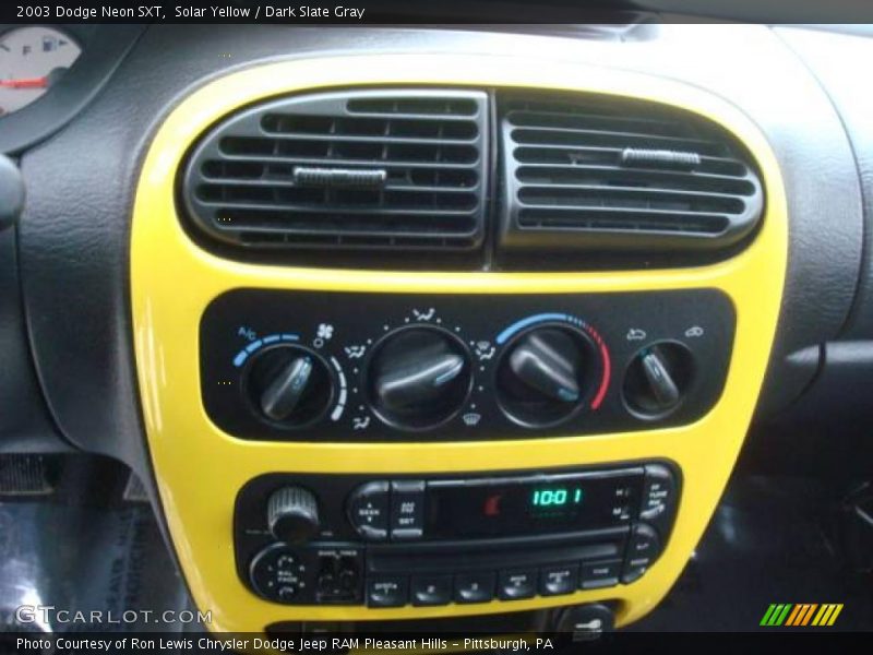Solar Yellow / Dark Slate Gray 2003 Dodge Neon SXT