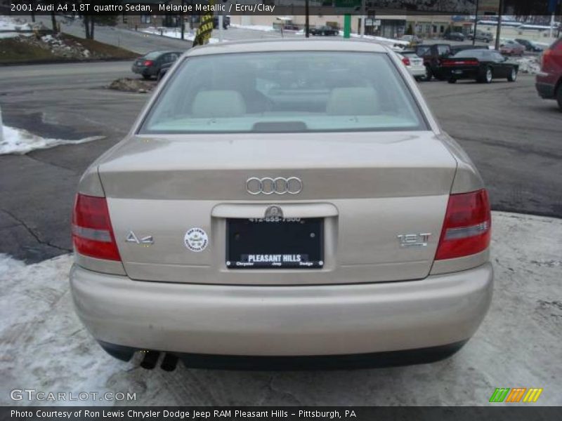 Melange Metallic / Ecru/Clay 2001 Audi A4 1.8T quattro Sedan
