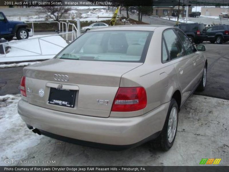 Melange Metallic / Ecru/Clay 2001 Audi A4 1.8T quattro Sedan
