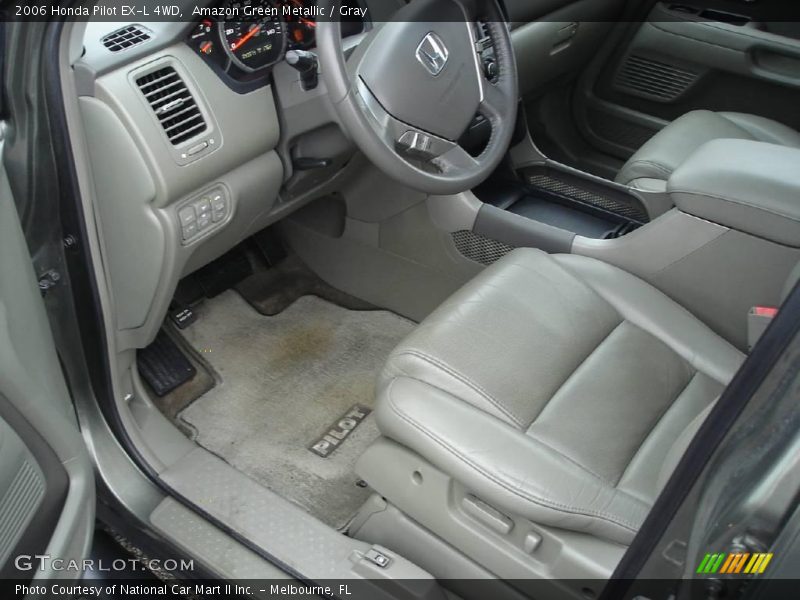 Amazon Green Metallic / Gray 2006 Honda Pilot EX-L 4WD