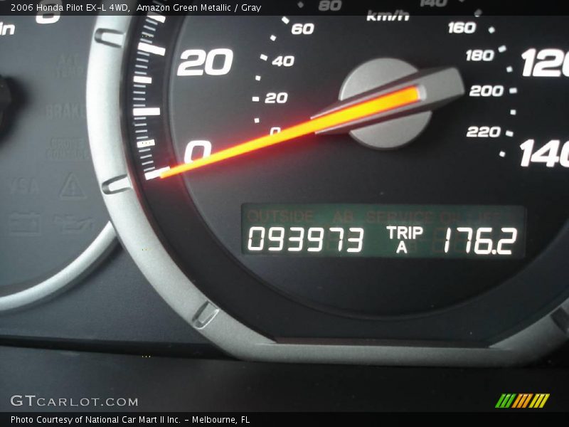 Amazon Green Metallic / Gray 2006 Honda Pilot EX-L 4WD