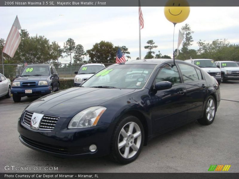 Majestic Blue Metallic / Frost 2006 Nissan Maxima 3.5 SE