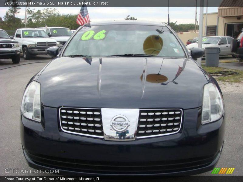 Majestic Blue Metallic / Frost 2006 Nissan Maxima 3.5 SE