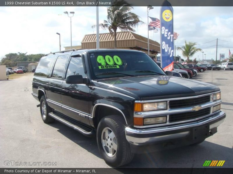 Onyx Black / Neutral 1999 Chevrolet Suburban K1500 LS 4x4