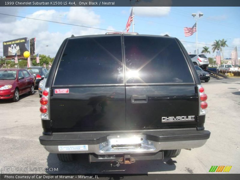 Onyx Black / Neutral 1999 Chevrolet Suburban K1500 LS 4x4