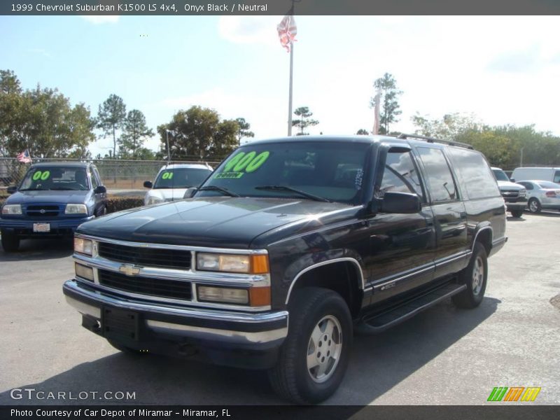 Onyx Black / Neutral 1999 Chevrolet Suburban K1500 LS 4x4