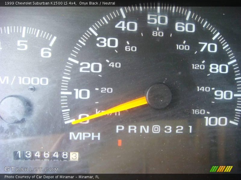 Onyx Black / Neutral 1999 Chevrolet Suburban K1500 LS 4x4