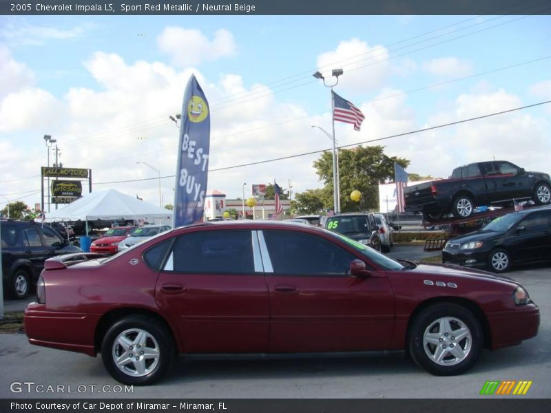 Sport Red Metallic / Neutral Beige 2005 Chevrolet Impala LS