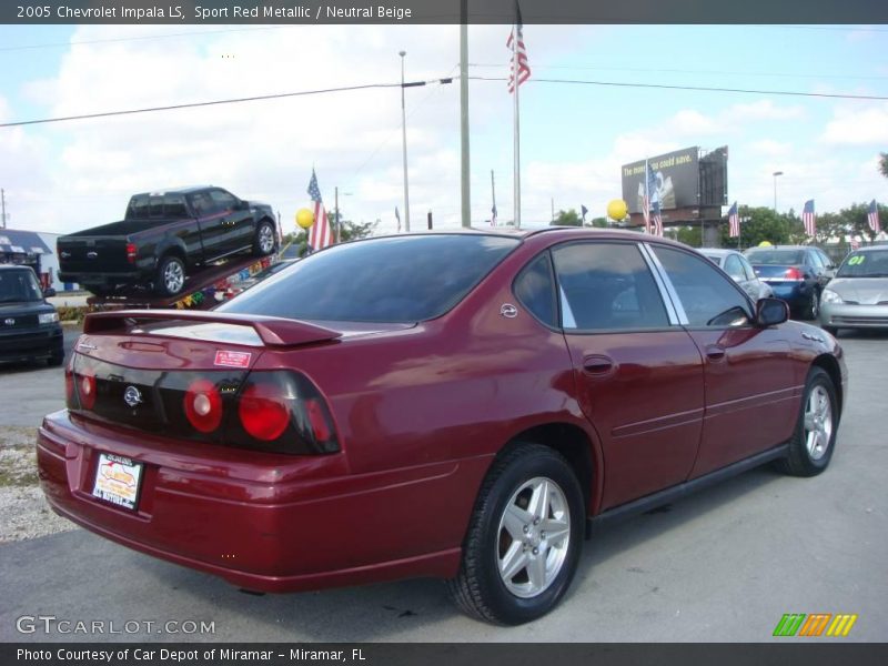 Sport Red Metallic / Neutral Beige 2005 Chevrolet Impala LS