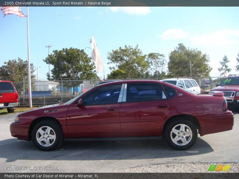 Sport Red Metallic / Neutral Beige 2005 Chevrolet Impala LS