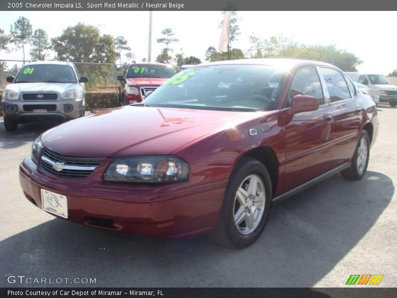 Sport Red Metallic / Neutral Beige 2005 Chevrolet Impala LS