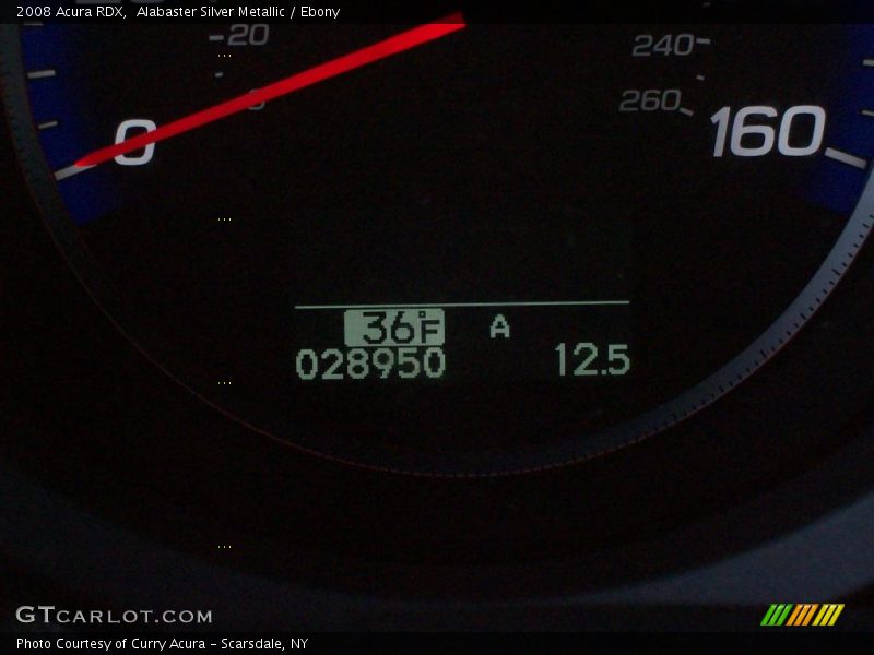 Alabaster Silver Metallic / Ebony 2008 Acura RDX