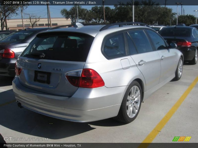 Titanium Silver Metallic / Black 2007 BMW 3 Series 328i Wagon