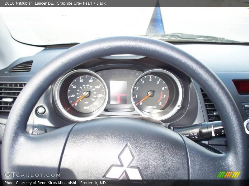 Graphite Gray Pearl / Black 2010 Mitsubishi Lancer DE