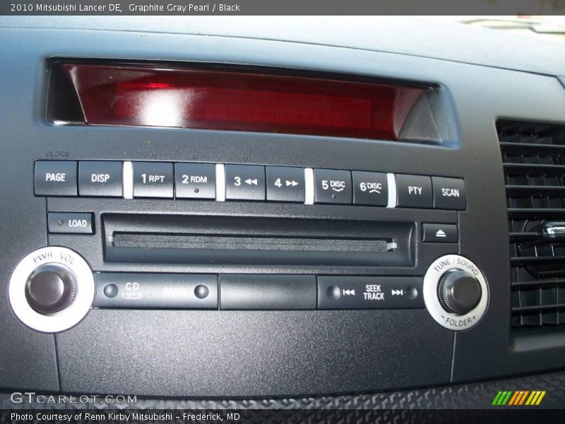 Graphite Gray Pearl / Black 2010 Mitsubishi Lancer DE