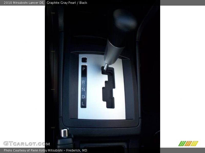 Graphite Gray Pearl / Black 2010 Mitsubishi Lancer DE