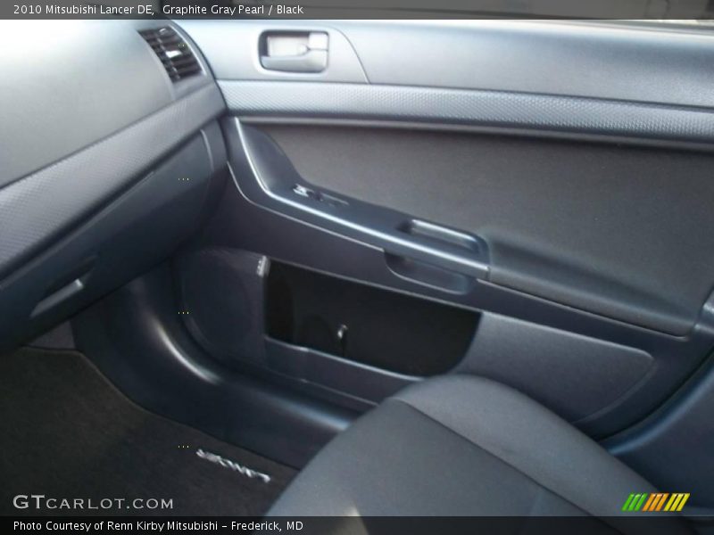 Graphite Gray Pearl / Black 2010 Mitsubishi Lancer DE