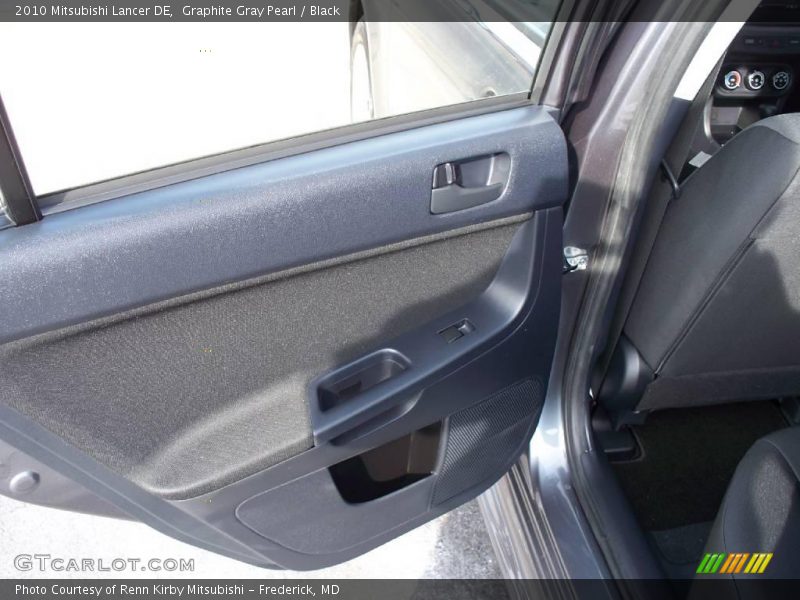 Graphite Gray Pearl / Black 2010 Mitsubishi Lancer DE