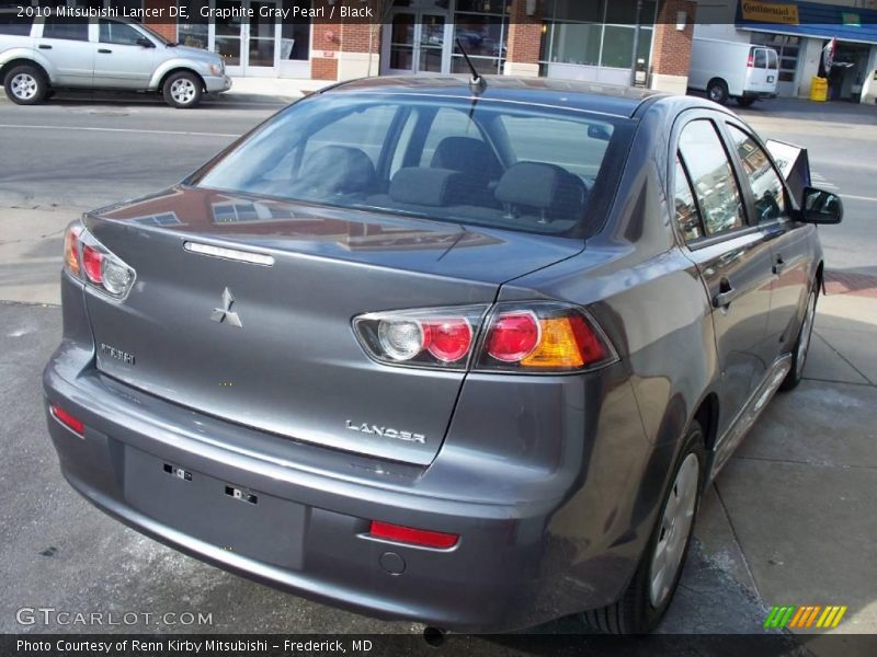 Graphite Gray Pearl / Black 2010 Mitsubishi Lancer DE