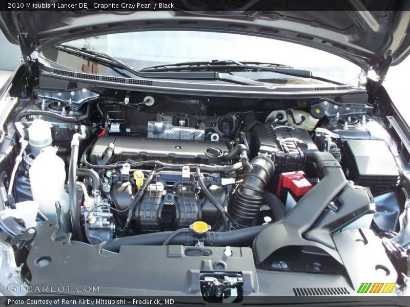 Graphite Gray Pearl / Black 2010 Mitsubishi Lancer DE