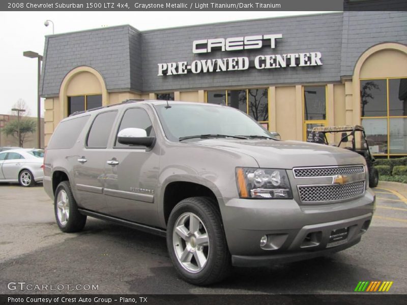 Graystone Metallic / Light Titanium/Dark Titanium 2008 Chevrolet Suburban 1500 LTZ 4x4