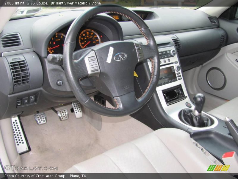 Brilliant Silver Metallic / Stone 2005 Infiniti G 35 Coupe