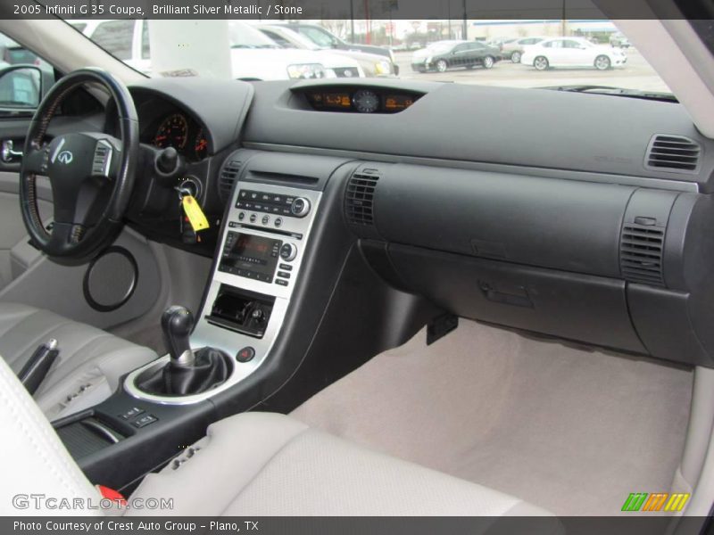 Brilliant Silver Metallic / Stone 2005 Infiniti G 35 Coupe