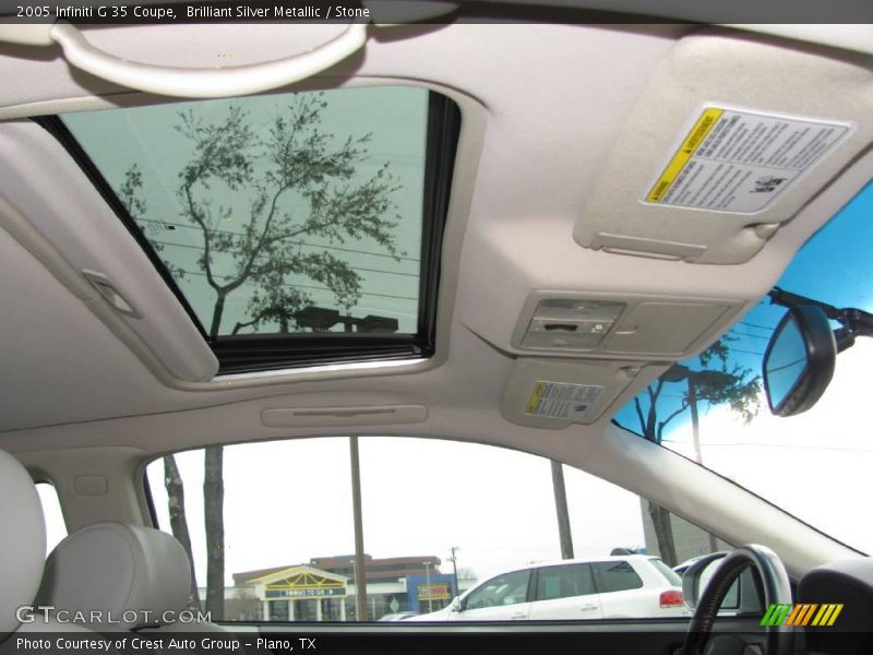 Brilliant Silver Metallic / Stone 2005 Infiniti G 35 Coupe