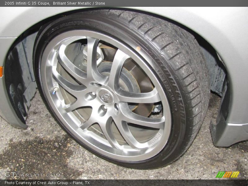 Brilliant Silver Metallic / Stone 2005 Infiniti G 35 Coupe
