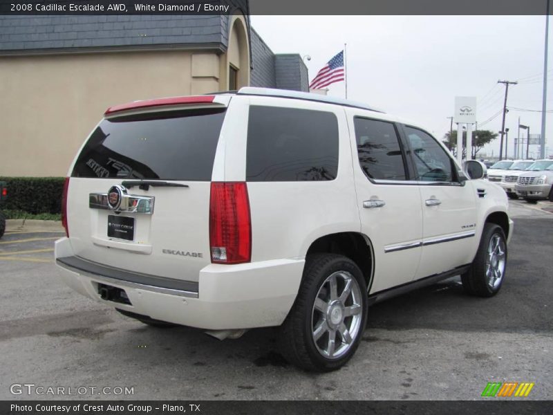 White Diamond / Ebony 2008 Cadillac Escalade AWD