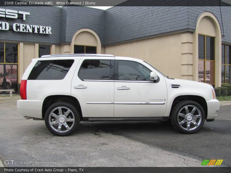 White Diamond / Ebony 2008 Cadillac Escalade AWD