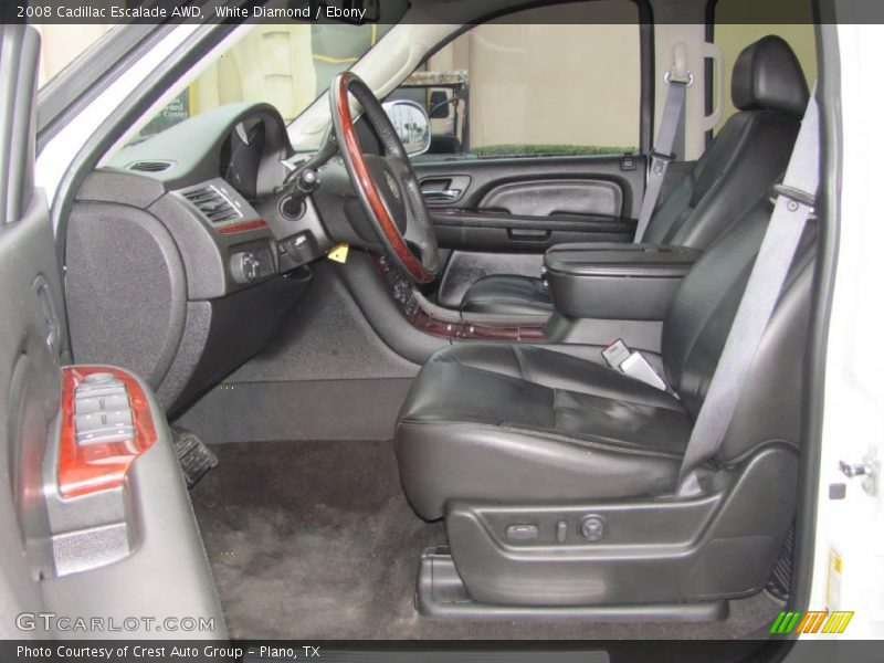 White Diamond / Ebony 2008 Cadillac Escalade AWD