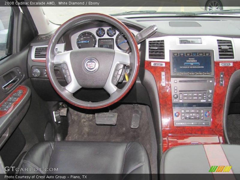 White Diamond / Ebony 2008 Cadillac Escalade AWD