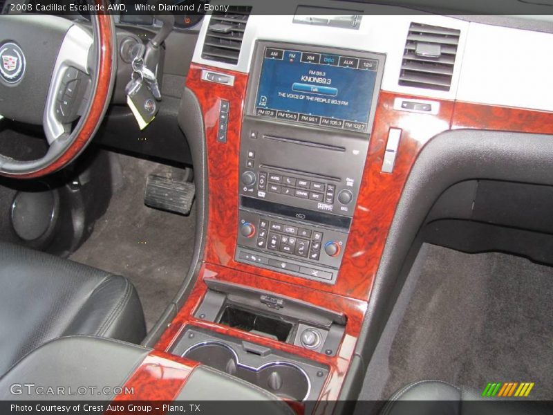 White Diamond / Ebony 2008 Cadillac Escalade AWD