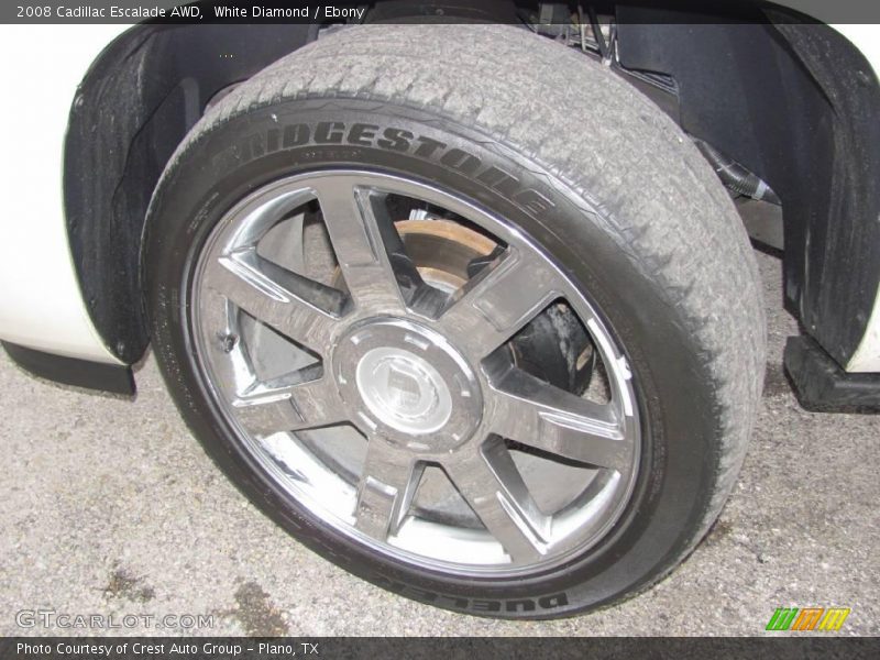 White Diamond / Ebony 2008 Cadillac Escalade AWD