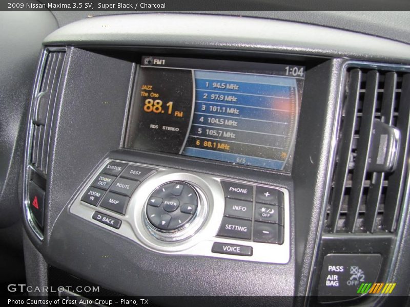 Super Black / Charcoal 2009 Nissan Maxima 3.5 SV