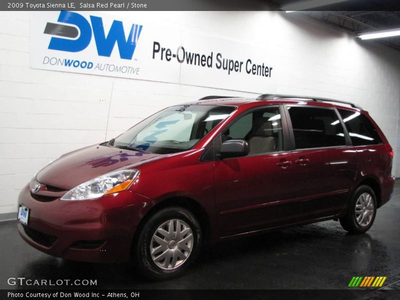Salsa Red Pearl / Stone 2009 Toyota Sienna LE