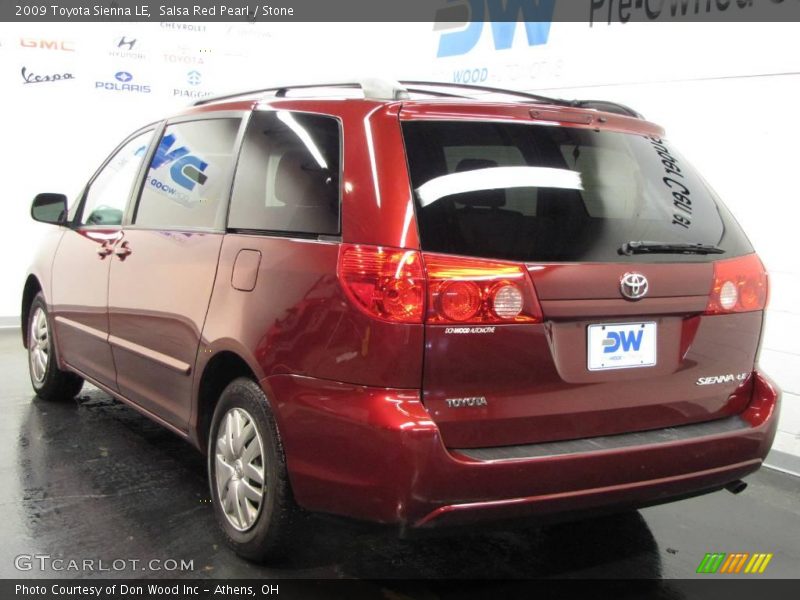 Salsa Red Pearl / Stone 2009 Toyota Sienna LE
