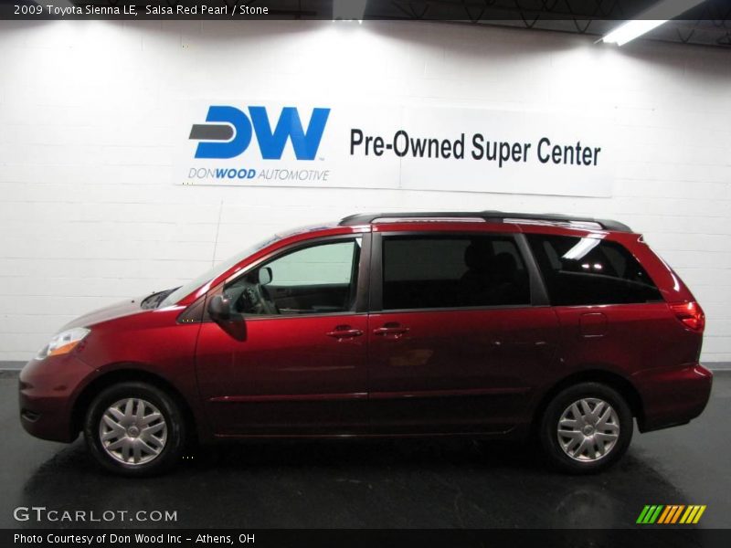 Salsa Red Pearl / Stone 2009 Toyota Sienna LE
