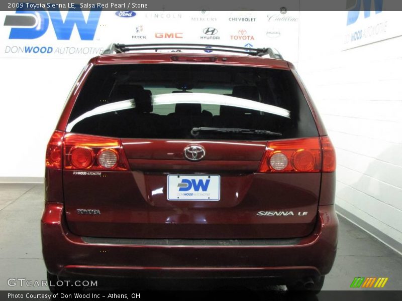 Salsa Red Pearl / Stone 2009 Toyota Sienna LE