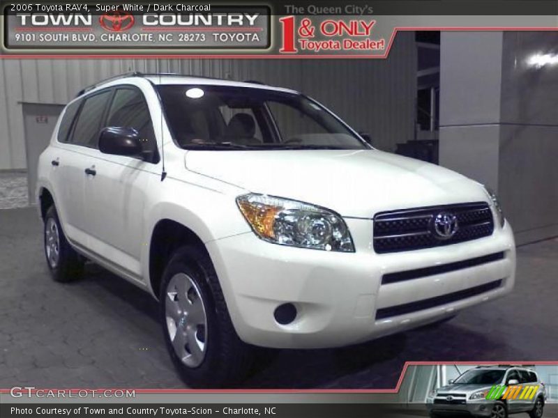 Super White / Dark Charcoal 2006 Toyota RAV4