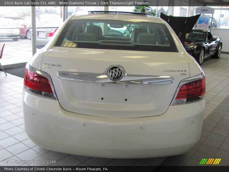 White Diamond Tricoat / Dark Titanium/Light Titanium 2010 Buick LaCrosse CXL AWD