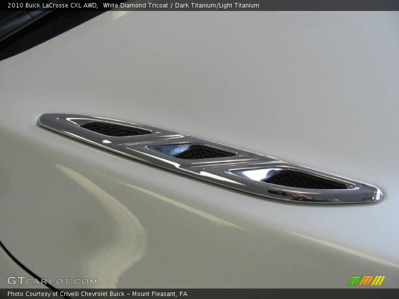 White Diamond Tricoat / Dark Titanium/Light Titanium 2010 Buick LaCrosse CXL AWD