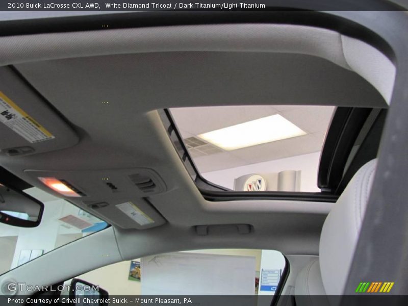 White Diamond Tricoat / Dark Titanium/Light Titanium 2010 Buick LaCrosse CXL AWD