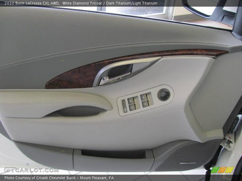 White Diamond Tricoat / Dark Titanium/Light Titanium 2010 Buick LaCrosse CXL AWD