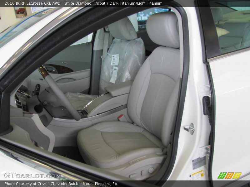 White Diamond Tricoat / Dark Titanium/Light Titanium 2010 Buick LaCrosse CXL AWD